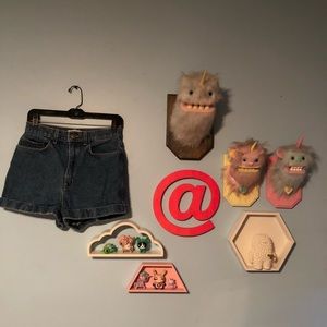 American Apparel high waist denim shorts